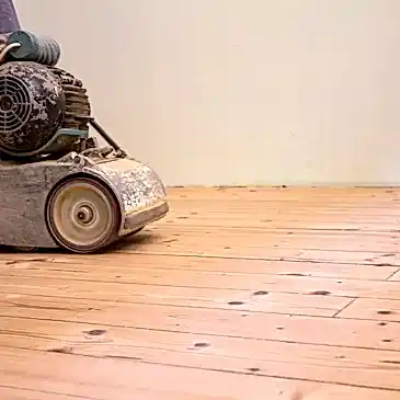 sanding hardwood floor