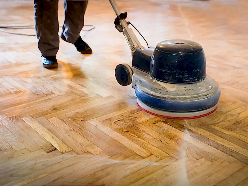 Hardwood Floor Polishing (Buff & Poly)